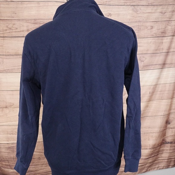 VAN HEUSEN BLUE 1/4 ZIP UP PULLOVER SWEATER MENS SIZE M MEDIUM - Picture 3 of 5